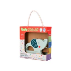 JUEGO INFANTIL IMAGINOVO MADERA ELEFANTE PARA ARRASTRAR CON RUEDAS +12 MESES 13,4X10X5,4CM