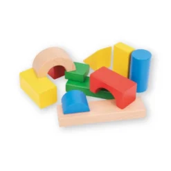 JUEGO INFANTIL IMAGINOVO MADERA CONSTRUCCION DE BLOQUES +12 MESES 100 PIEZAS 29X29X3,5CM