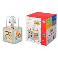 JUEGO INFANTIL IMAGINOVO MADERA CUBO DE ACTIVIDADES +18 MESES 15,5X15,5X28CM