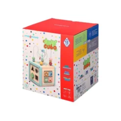 JUEGO INFANTIL IMAGINOVO MADERA CUBO DE ACTIVIDADES +18 MESES 15,5X15,5X28CM