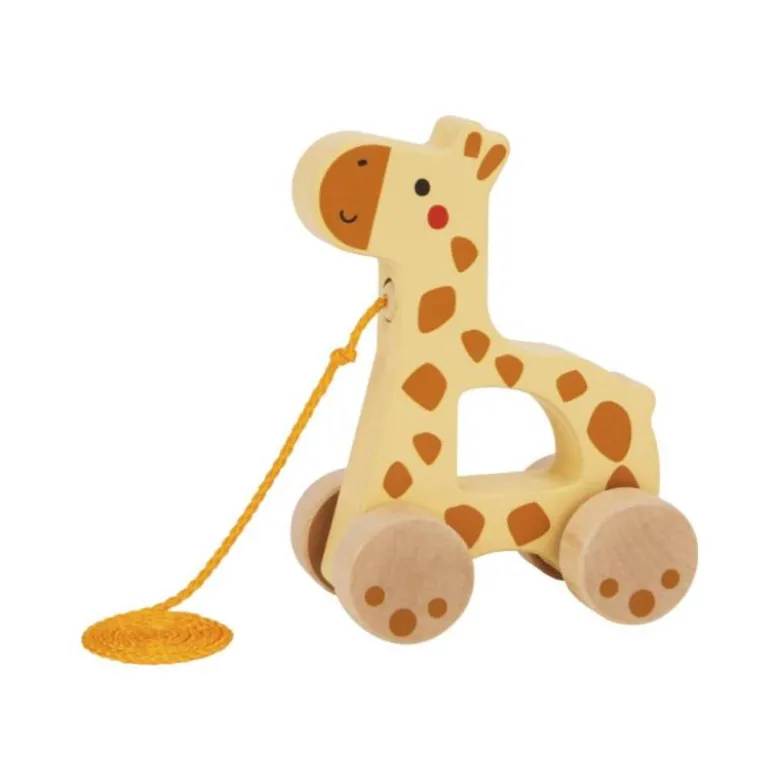 JUEGO INFANTIL IMAGINOVO MADERA JIRAFA PARA ARRASTRAR CON RUEDAS +12 MESES 16X12X5,4CM