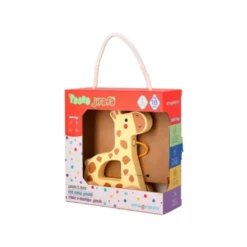 JUEGO INFANTIL IMAGINOVO MADERA JIRAFA PARA ARRASTRAR CON RUEDAS +12 MESES 16X12X5,4CM