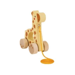 JUEGO INFANTIL IMAGINOVO MADERA JIRAFA PARA ARRASTRAR CON RUEDAS +12 MESES 16X12X5,4CM