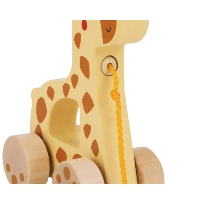 JUEGO INFANTIL IMAGINOVO MADERA JIRAFA PARA ARRASTRAR CON RUEDAS +12 MESES 16X12X5,4CM