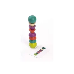 JUEGO MINILAND TOWERING BEADS PIEZAS DE MADERAS PARA TRABAJAR LA LOGICA