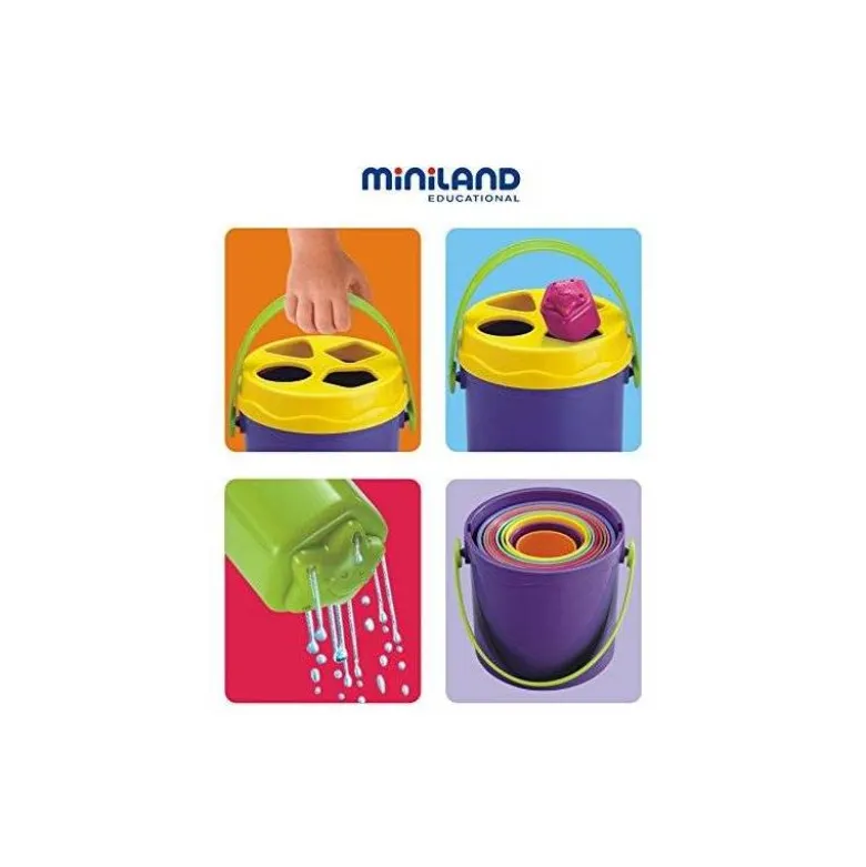 Juego para bebes a partir de 1 año Vasitos Apilables Miniland
