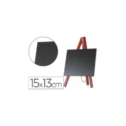 Juego 3 pizarras Liderpapel con caballete negra 15x13 cm