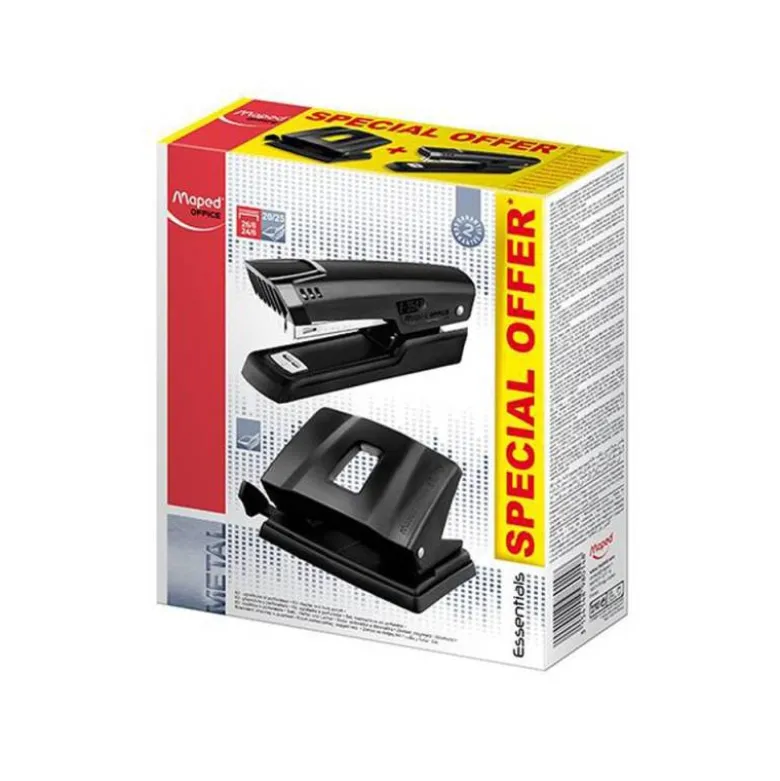 Kit Grapadora + taladradora Maped Essentials