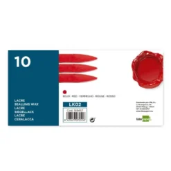 LACRE LIDERPAPEL ROJO CAJA DE 10 BARRAS