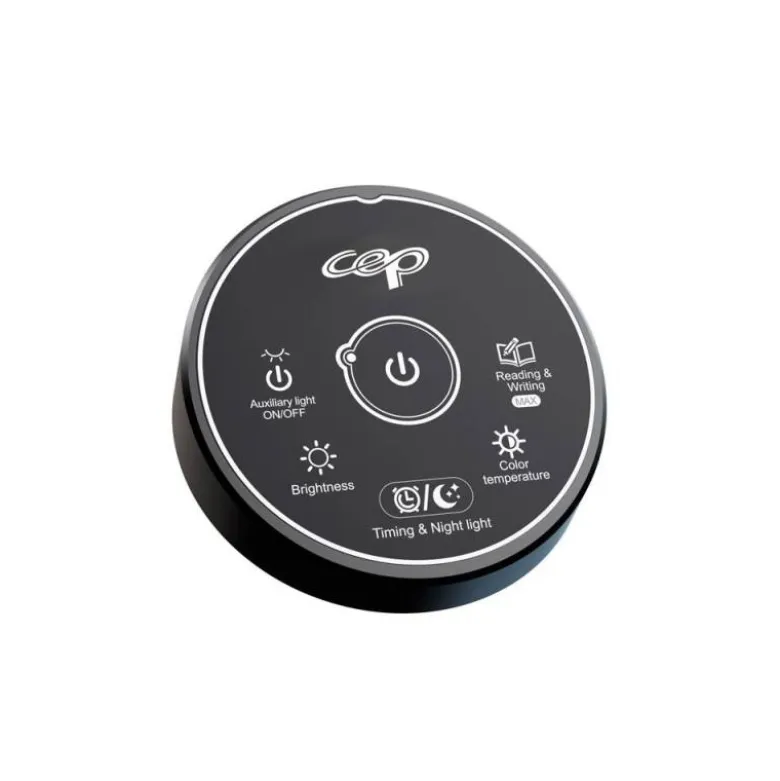 LAMPARA DE ESCRITORIO CEP ALLIANCE LED CON PINZA Y MODULOS GIRATORIOS COLOR NEGRO 180X115X950 MM