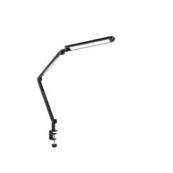 LAMPARA DE ESCRITORIO CEP ALLIANCE LED CON PINZA Y MODULOS GIRATORIOS COLOR NEGRO 180X115X950 MM