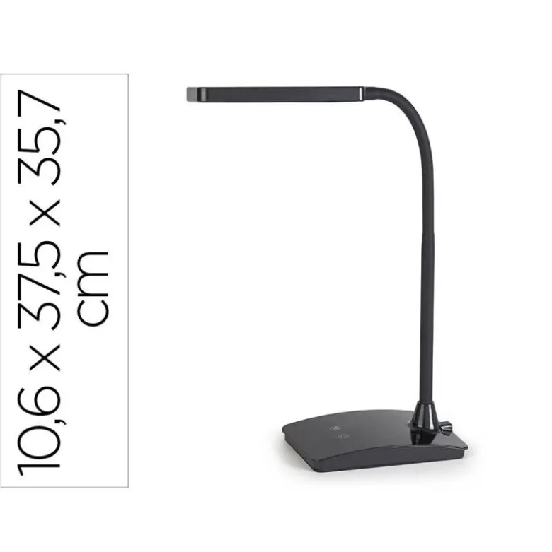 LAMPARA DE ESCRITORIO MAUL LED PEARLY TRES NIVELES INTENSIDAD COLOR NEGRO 106X375X357 MM