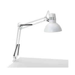 LAMPARA DE ESCRITORIO MAUL STUDY CON PINZA COLOR BLANCO 170X440X350 MM