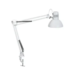 LAMPARA DE ESCRITORIO MAUL STUDY CON PINZA COLOR BLANCO 170X440X350 MM