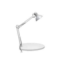 LAMPARA DE ESCRITORIO MAUL STUDY CON PINZA COLOR PLATA 170X440X350 MM