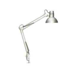 LAMPARA DE ESCRITORIO MAUL STUDY CON PINZA COLOR PLATA 170X440X350 MM
