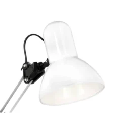 LAMPARA DE ESCRITORIO Q-CONNECT POLARIS METALICA CONINTERRUPTOR BRAZO DOBLE 3 ARTICULACIONES COLOR BLANCO