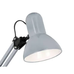 LAMPARA DE ESCRITORIO Q-CONNECT POLARIS METALICA CONINTERRUPTOR BRAZO DOBLE 3 ARTICULACIONES COLOR PLATA