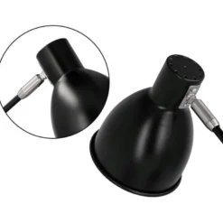 LAMPARA DE ESCRITORIO Q-CONNECT DENEB METALICA CON DETALLES DE MADERA INTERRUPTOR2 ARTICULACIONES COLOR NEGRO