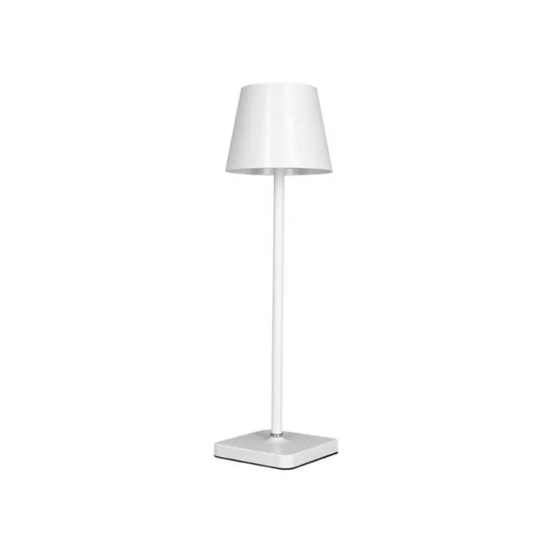 LAMPARA DE ESCRITORIO Q-CONNECT NOVA LED 2W 200 LM METALICA TACTIL RECARGABLE USB-C COLOR BLANCO
