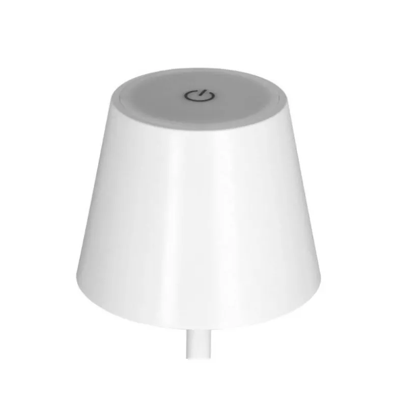 LAMPARA DE ESCRITORIO Q-CONNECT NOVA LED 2W 200 LM METALICA TACTIL RECARGABLE USB-C COLOR BLANCO