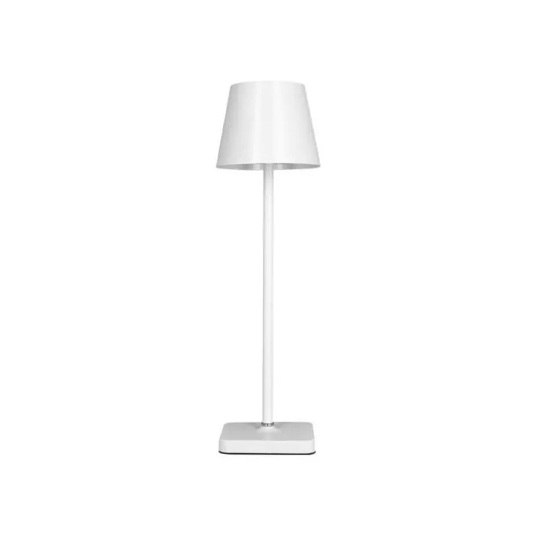 LAMPARA DE ESCRITORIO Q-CONNECT NOVA LED 2W 200 LM METALICA TACTIL RECARGABLE USB-C COLOR BLANCO