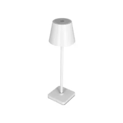LAMPARA DE ESCRITORIO Q-CONNECT NOVA LED 2W 200 LM METALICA TACTIL RECARGABLE USB-C COLOR BLANCO