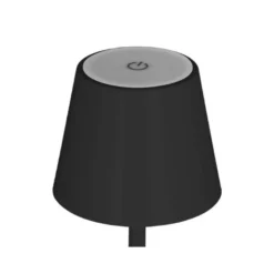 LAMPARA DE ESCRITORIO Q-CONNECT NOVA LED 2W 200 LM METALICA TACTIL RECARGABLE USB-C COLOR NEGRO