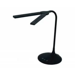 LAMPARA DE OFICINA ARCHIVO 2000 INALAMBRICA RECARGABLE 2 CABEZALES MOVILES LED 6W ABS COLOR NEGRO 180X340X360 MM