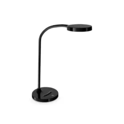 LAMPARA DE OFICINA CEP FLEX PLASTICO LED DE 4W BRAZO FLEXIBLE TACTIL COLOR NEGRO 160X600 MM