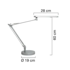 Lampara de oficina de Unilux Mambo LED gris