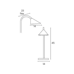 Lampara de oficina de Unilux Sol LED blanco