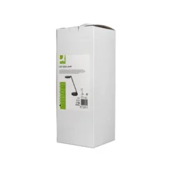 LAMPARA DE OFICINA Q-CONNECT SOBREMESA PROFESIONAL ABS 80 LEDS 7 W CON INTERRUPTOR COLOR NEGRO