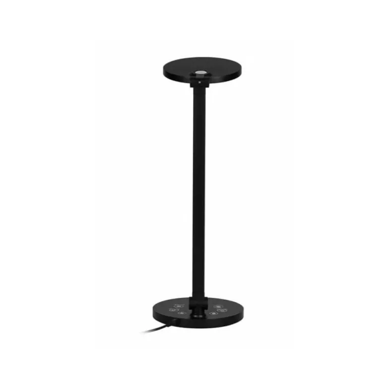 LAMPARA DE OFICINA Q-CONNECT SOBREMESA PROFESIONAL ABS 80 LEDS 7 W CON INTERRUPTOR COLOR NEGRO