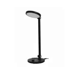 LAMPARA DE OFICINA Q-CONNECT SOBREMESA PROFESIONAL ABS 80 LEDS 7 W CON INTERRUPTOR COLOR NEGRO