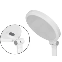 LAMPARA DE OFICINA Q-CONNECT SOBREMESA PROFESIONAL ABS 80 LEDS 7 W CON INTERRUPTOR COLOR BLANCO