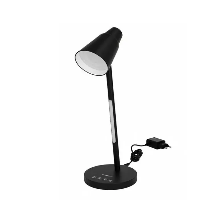 LAMPARA DE OFICINA Q-CONNECT SOBREMESA ABS TACTIL 6W 32 LED 150LM COLOR NEGRO