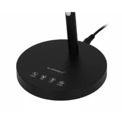 LAMPARA DE OFICINA Q-CONNECT SOBREMESA ABS TACTIL 6W 32 LED 150LM COLOR NEGRO