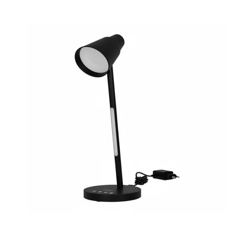 LAMPARA DE OFICINA Q-CONNECT SOBREMESA ABS TACTIL 6W 32 LED 150LM COLOR NEGRO