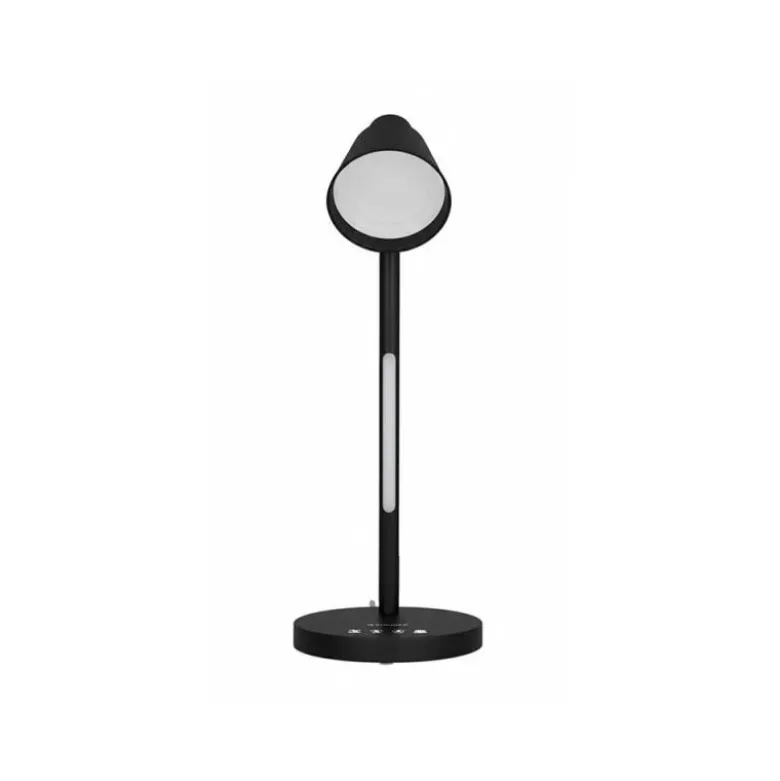 LAMPARA DE OFICINA Q-CONNECT SOBREMESA ABS TACTIL 6W 32 LED 150LM COLOR NEGRO