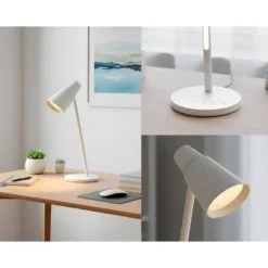 LAMPARA DE OFICINA Q-CONNECT SOBREMESA ABS TACTIL 6W 32 LED 330LM COLOR BLANCO