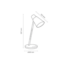 LAMPARA DE OFICINA Q-CONNECT SOBREMESA ABS TACTIL 6W 32 LED 330LM COLOR BLANCO