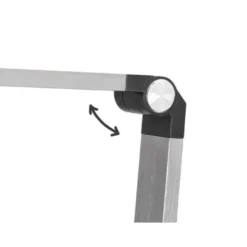 LAMPARA DE OFICINA Q-CONNECT SOBREMESA PROFESIONAL ALUMINIO 9W 120 LED CARGADOR MOVIL COLOR NEGRO
