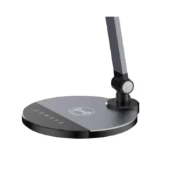 LAMPARA DE OFICINA Q-CONNECT SOBREMESA PROFESIONAL ALUMINIO 9W 120 LED CARGADOR MOVIL COLOR NEGRO