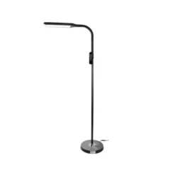 LAMPARA DE SUELO Q-CONNECT 15W CON CONTROL REMOTO ALTURA 146 CM COLOR NEGRO