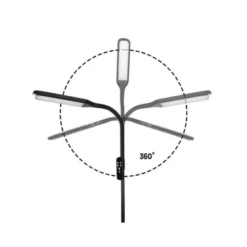 LAMPARA DE SUELO Q-CONNECT 15W CON CONTROL REMOTO ALTURA 146 CM COLOR NEGRO