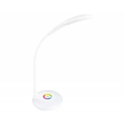 LAMPARA INFANTIL LIDERPAPEL SOBREMESA RECARGABLE ABS 16 LED 3.7W SENSOR 3 NIVELES COLOR BLANCO