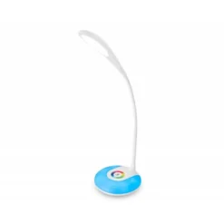 LAMPARA INFANTIL LIDERPAPEL SOBREMESA RECARGABLE ABS 16 LED 3.7W SENSOR 3 NIVELES COLOR BLANCO