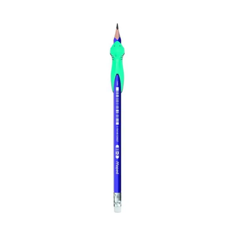 LAPICES DE GRAFITO MAPED HB CON GOMA BORRAR + ADAPTADOR ERGONOMICO CUBILETE DE 22 UNIDADES