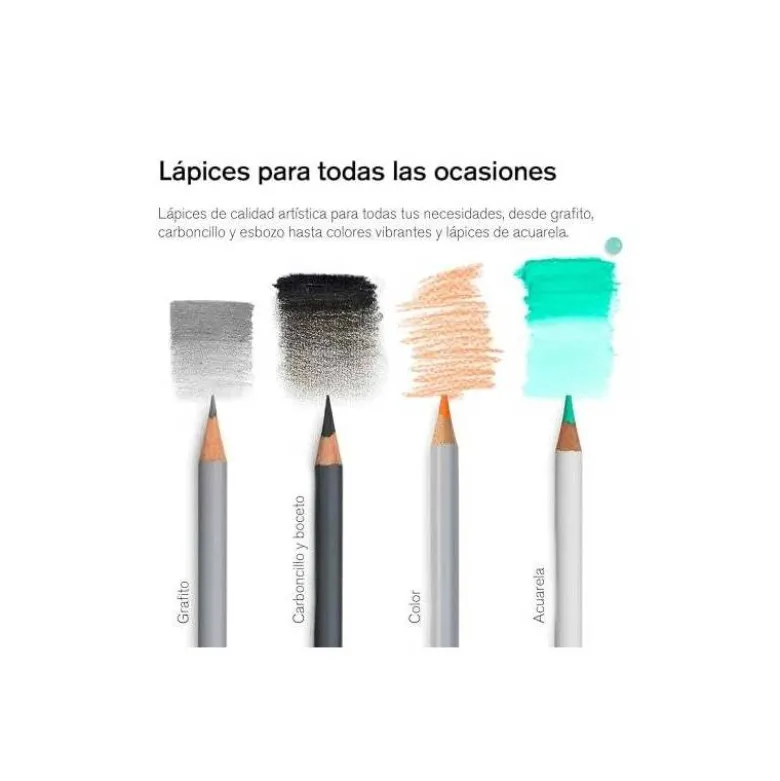 LAPICES DE GRAFITO WINSOR&NEWTON STUDIO COLECCION CAJA METALICA CON 12 UNIDADES GRADUACIONES